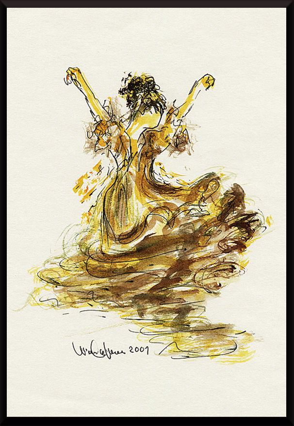 Tanečnica flamenco